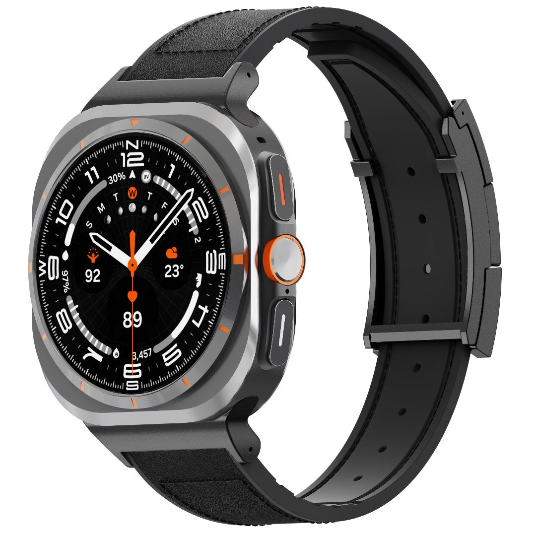 Correa de cuero para reloj festiva para Galaxy Ultra
