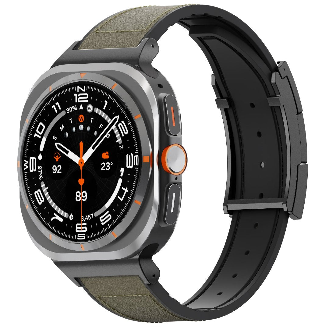 Correa de cuero para reloj festiva para Galaxy Ultra