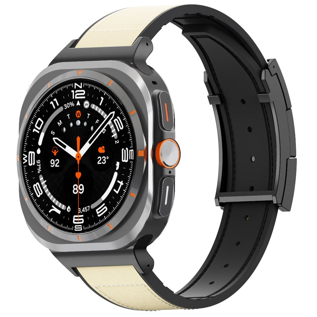 Correa de cuero para reloj festiva para Galaxy Ultra