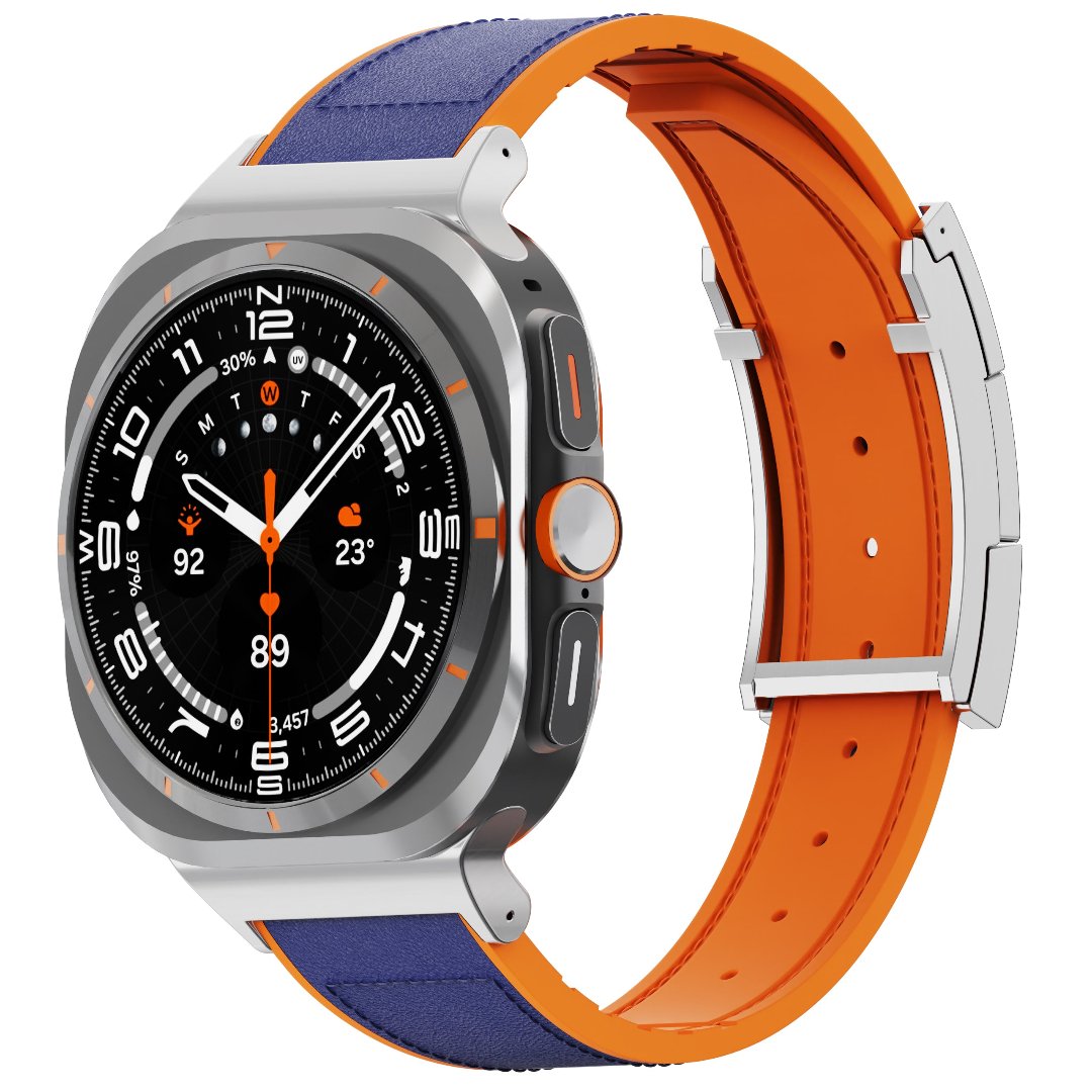 Correa de cuero para reloj festiva para Galaxy Ultra