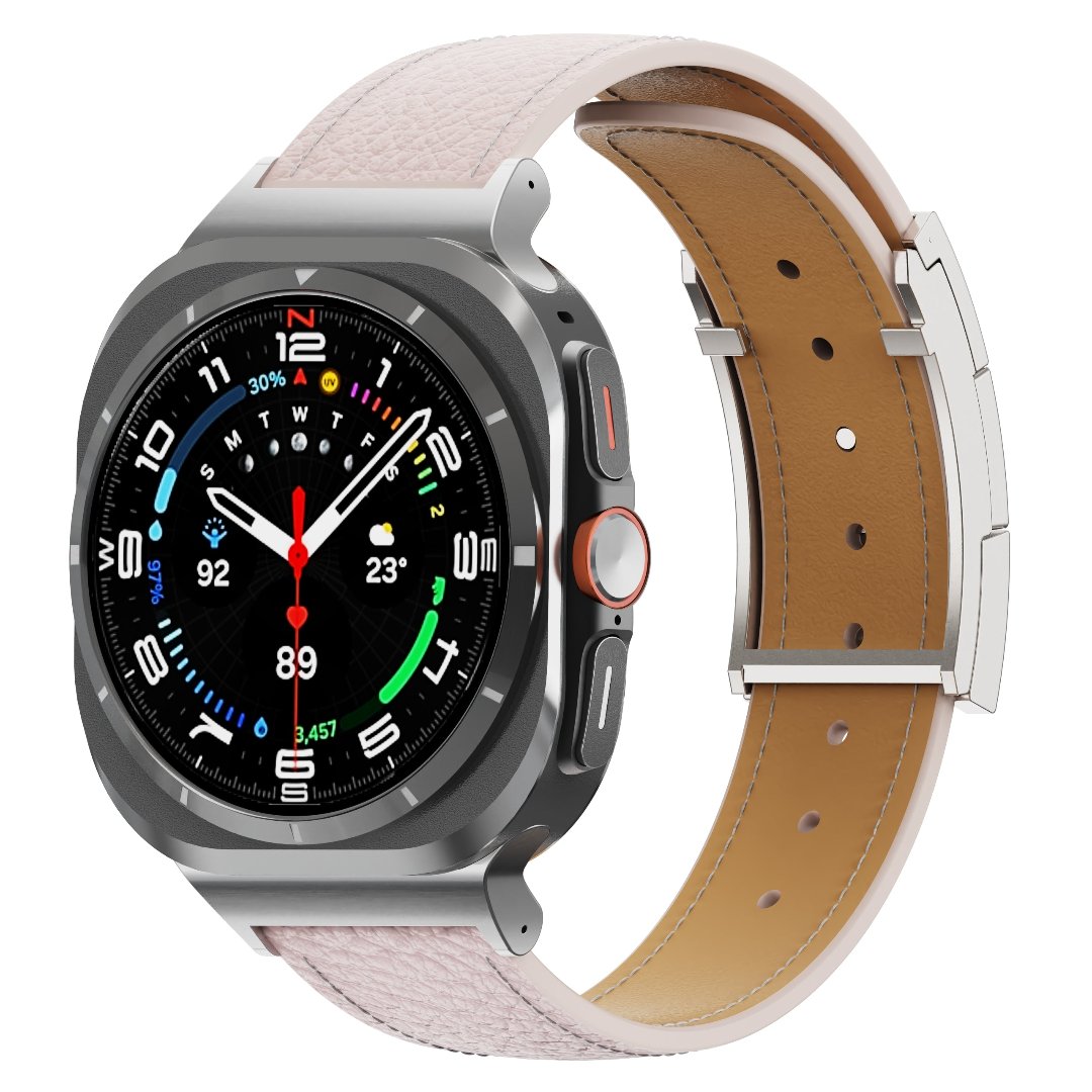 Correa de cuero para reloj festiva para Galaxy Ultra
