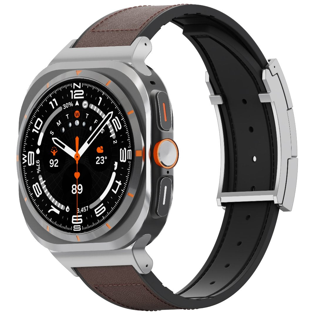 Correa de cuero para reloj festiva para Galaxy Ultra