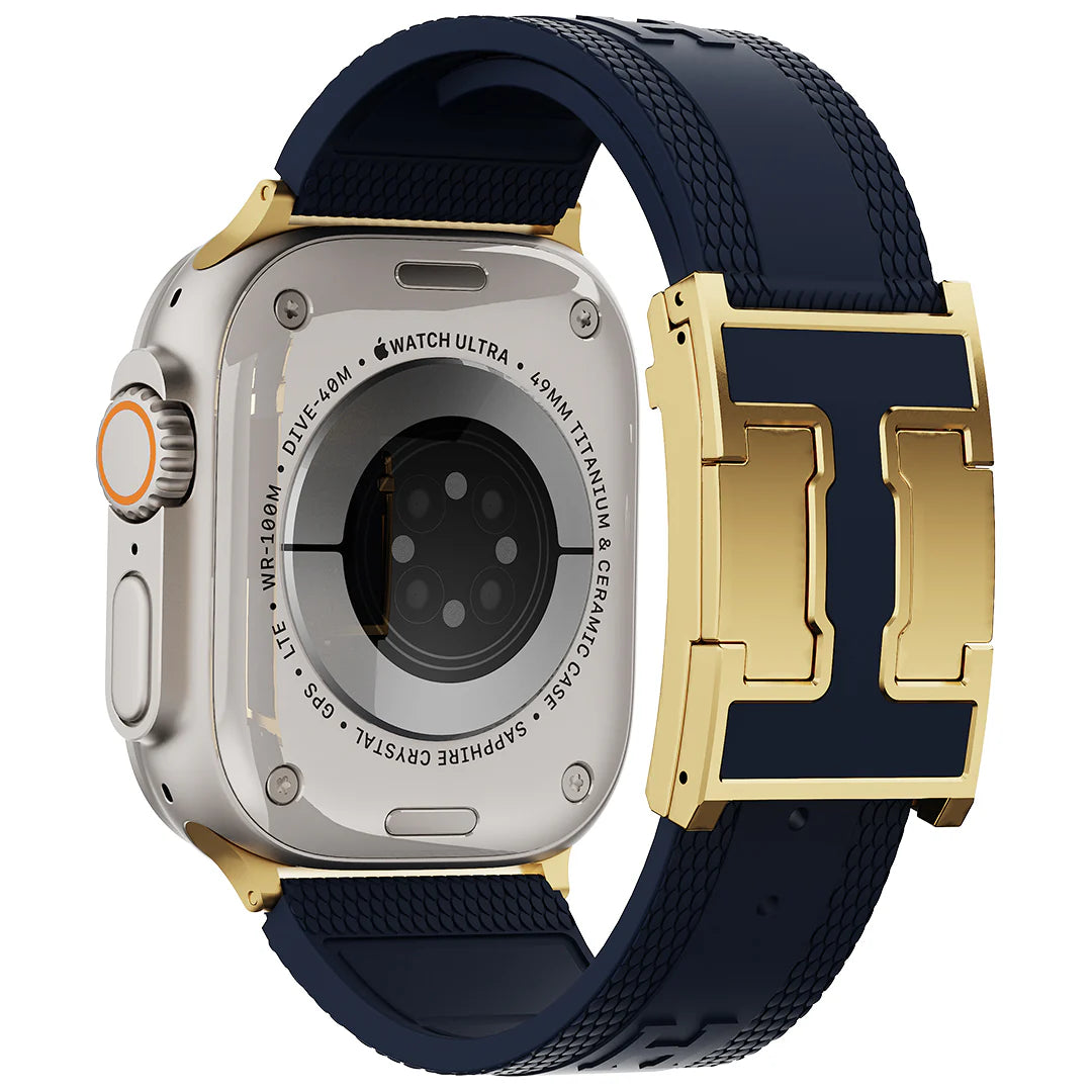 Silicone Magnetic Buckle Band For Apple Watch