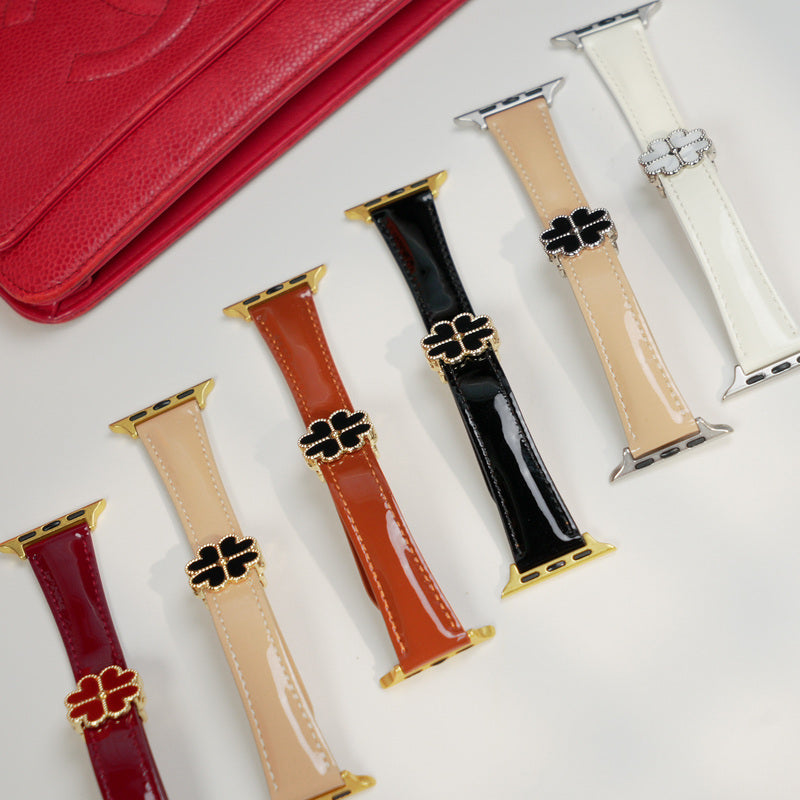 Lucky Clover Magnetic Leather Watch Band for Apple Watch