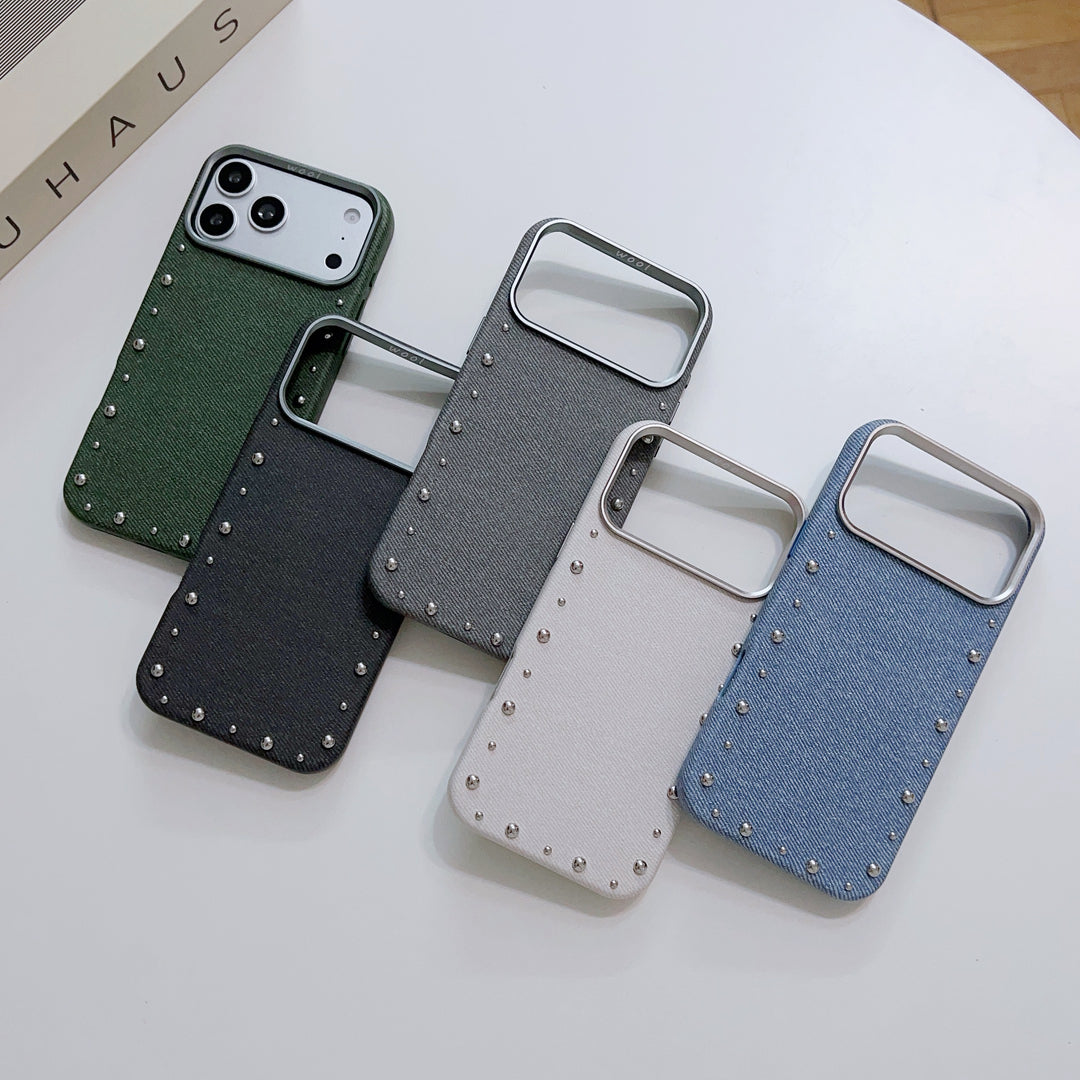 Signature Studded Fabric Case for iPhone