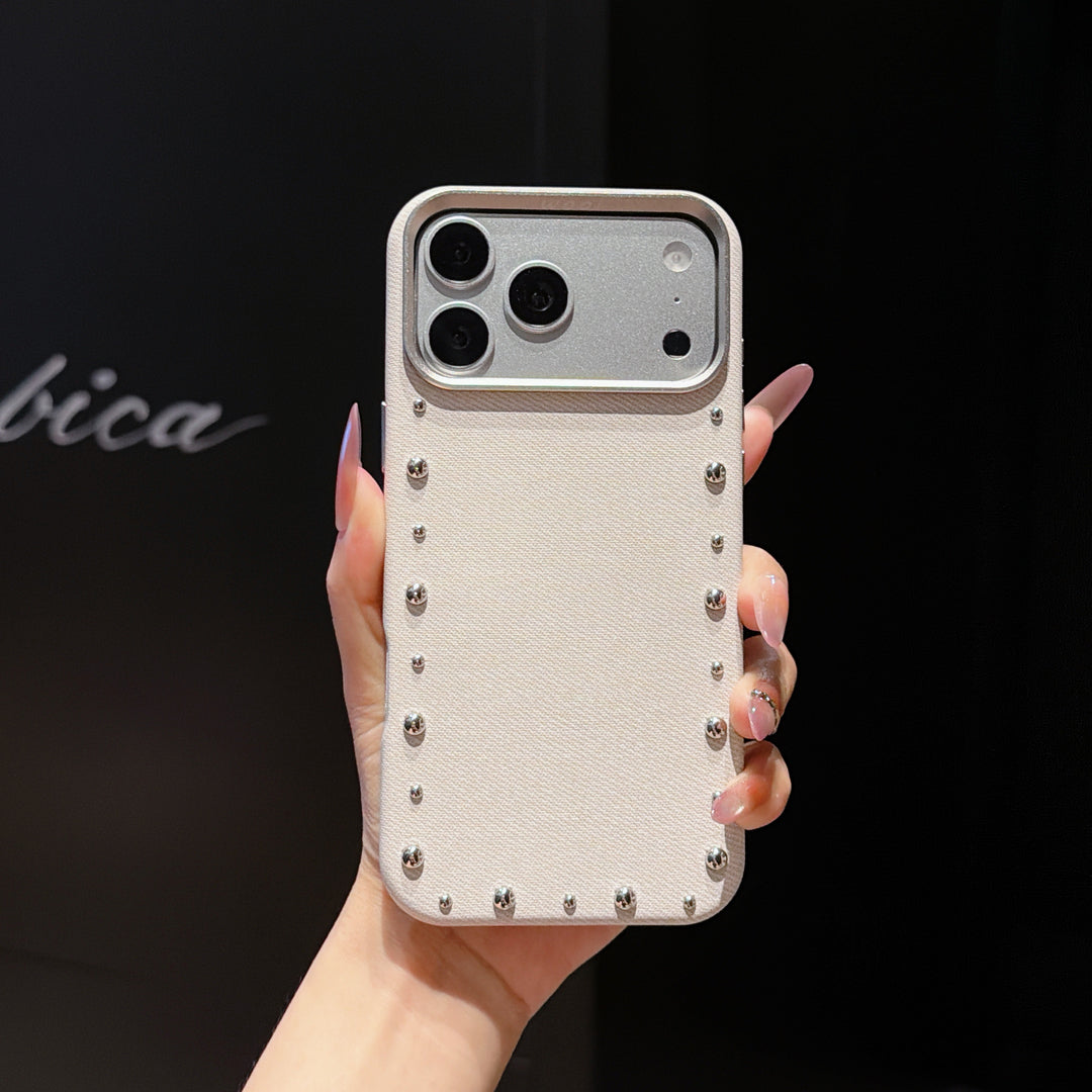 Signature Studded Fabric Case for iPhone