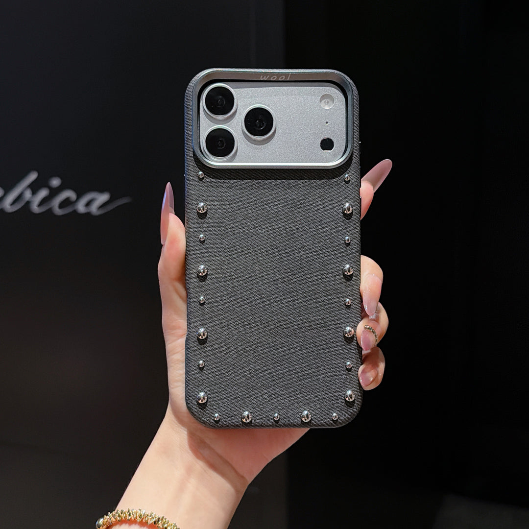 Signature Studded Fabric Case for iPhone