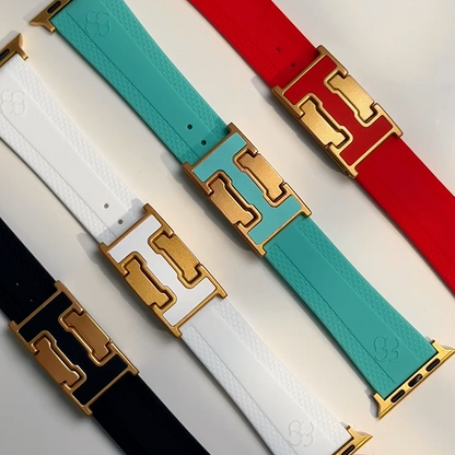 Silicone Magnetic Buckle Band For Apple Watch