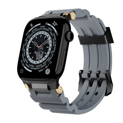 #Color_Black Buckle-Gray Band