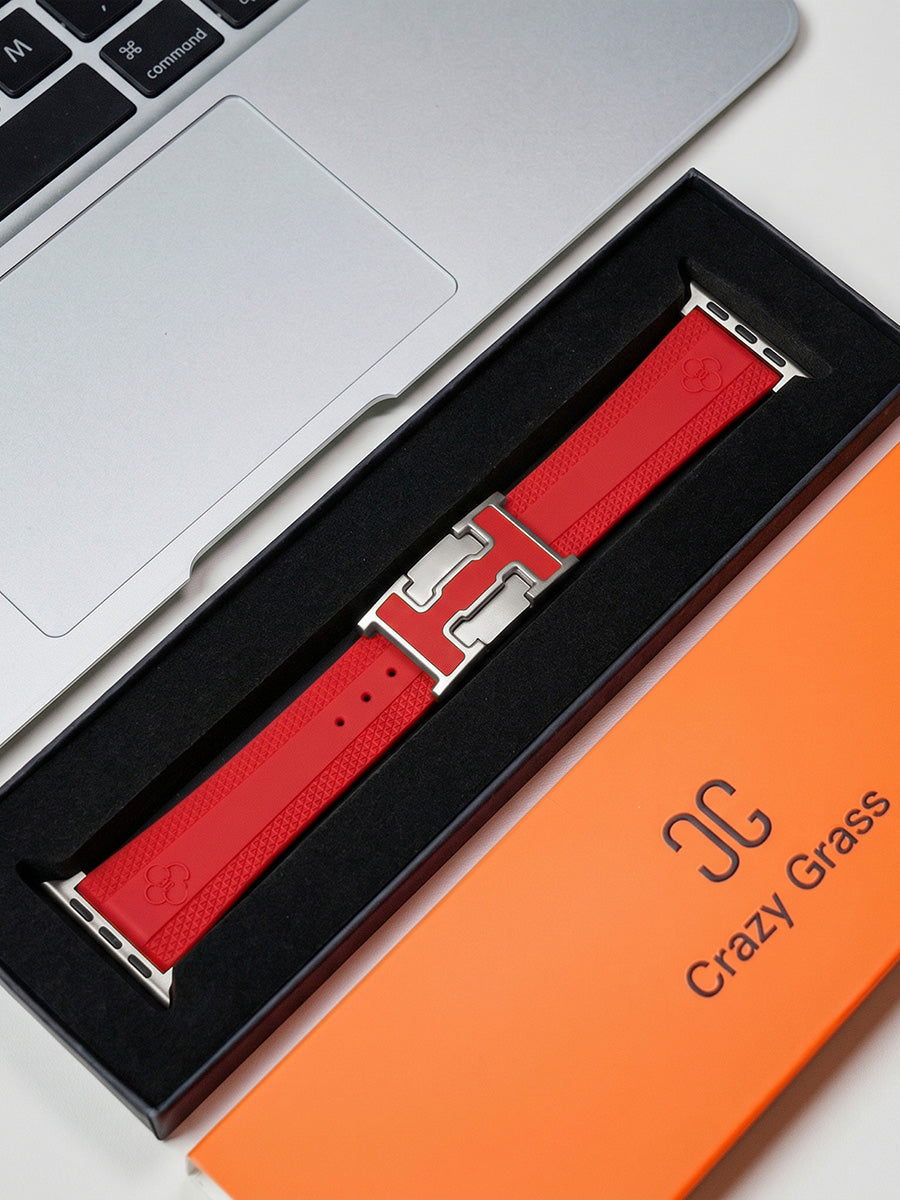 Correa de silicona con hebilla magnética para Apple Watch