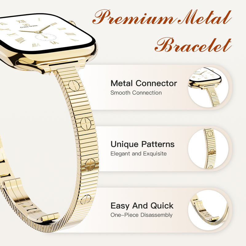 Luxury Stainless Steel Mesh Band For Apple Watch