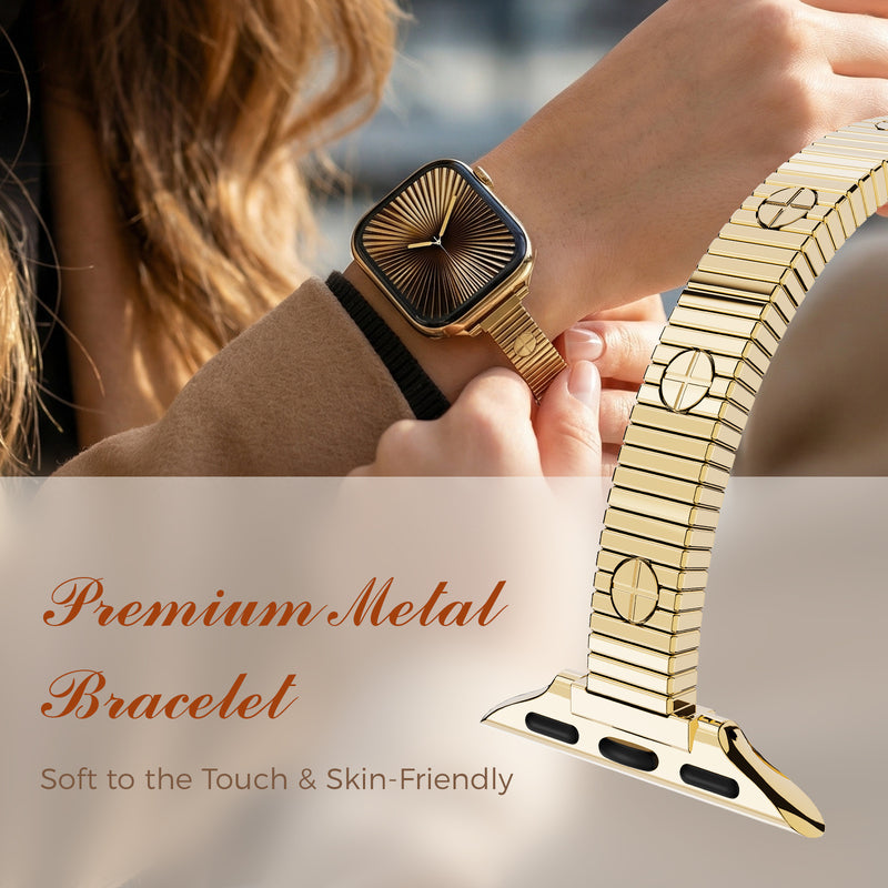 Luxury Stainless Steel Mesh Band For Apple Watch
