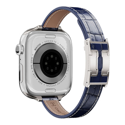 Mini Alligator Leather Strap For Apple Watch