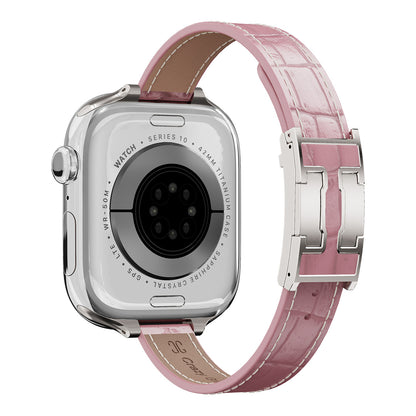 Mini Alligator Leather Strap For Apple Watch