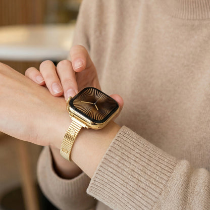Luxury Stainless Steel Mesh Band For Apple Watch
