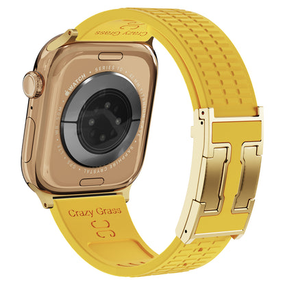 Silicone Magnetic Buckle Strap For Apple Watch