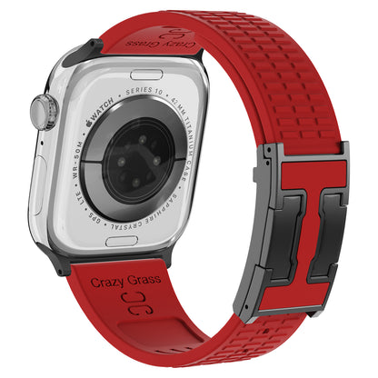 Silicone Magnetic Buckle Strap For Apple Watch