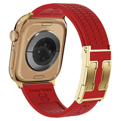 Silicone Magnetic Buckle Strap For Apple Watch