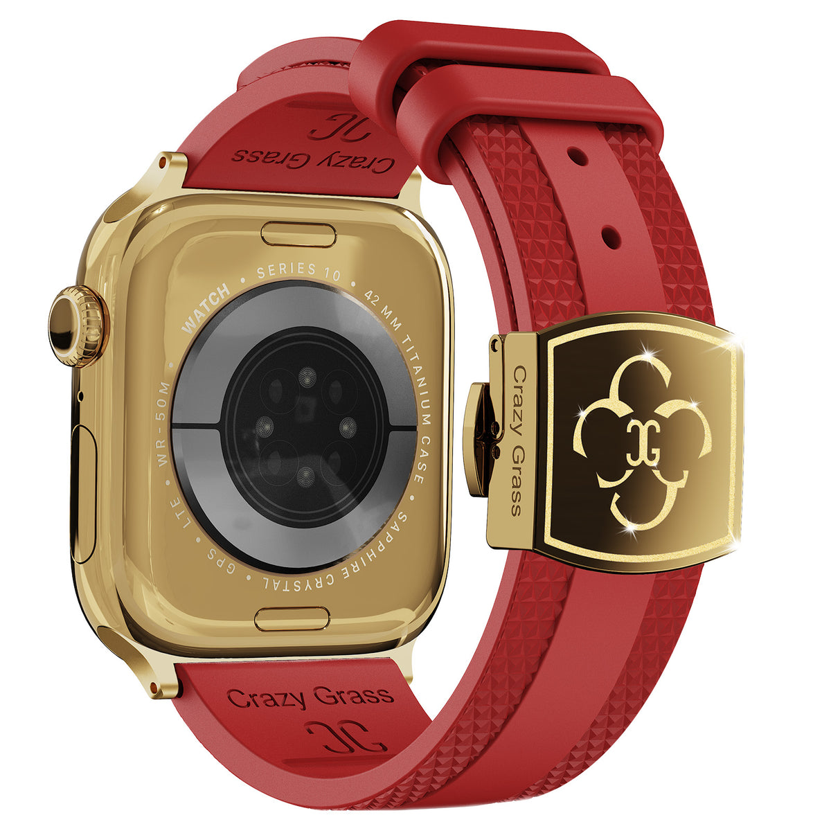 Correa de silicona de lujo CG para Apple Watch