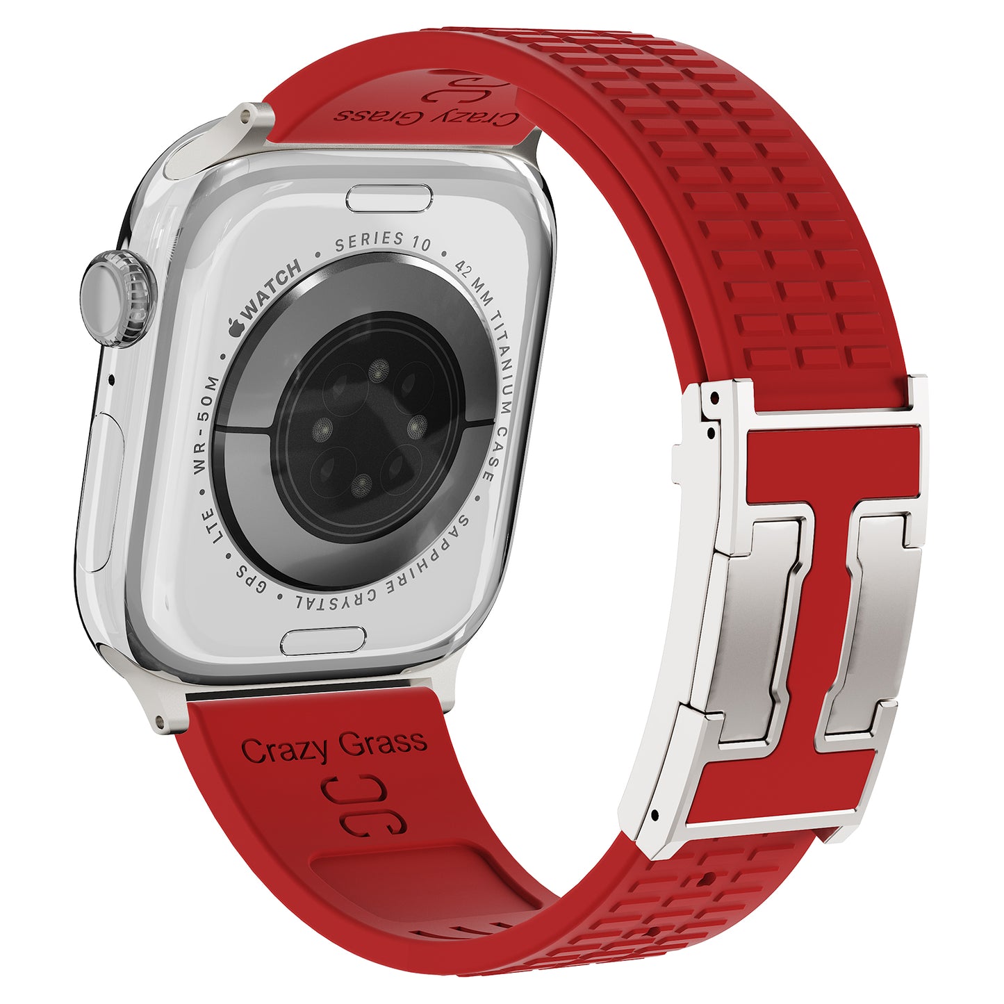 Silicone Magnetic Buckle Strap For Apple Watch