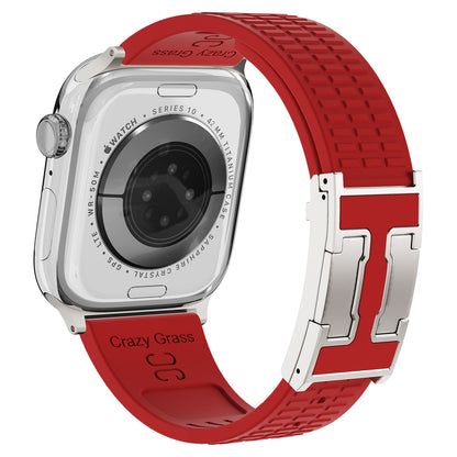 Silicone Magnetic Buckle Strap For Apple Watch