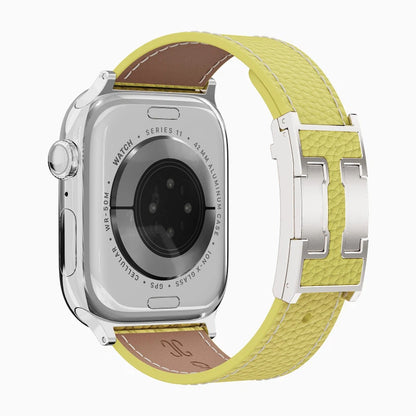 Lychee Leather Strap For Apple Watch