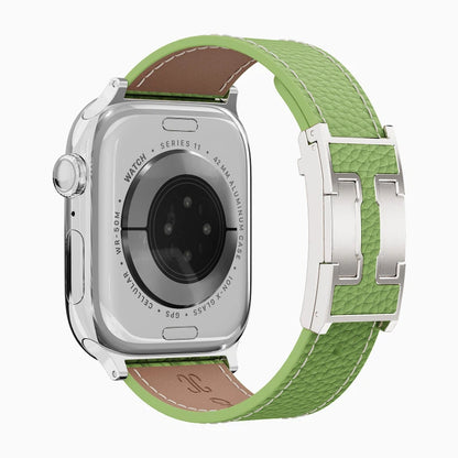 Lychee Leather Strap For Apple Watch