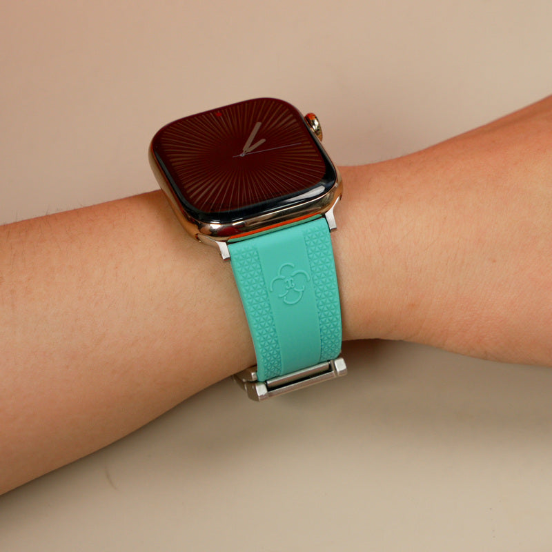 Silicone Magnetic Buckle Band For Apple Watch