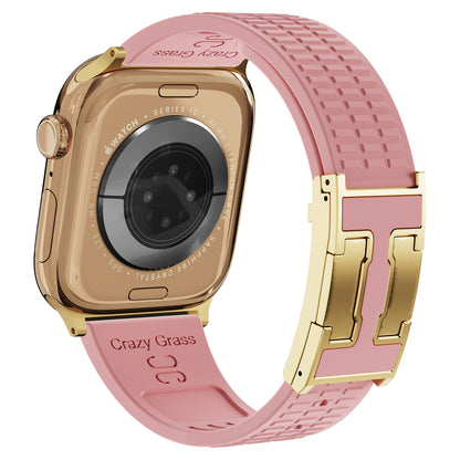 Silicone Magnetic Buckle Strap For Apple Watch