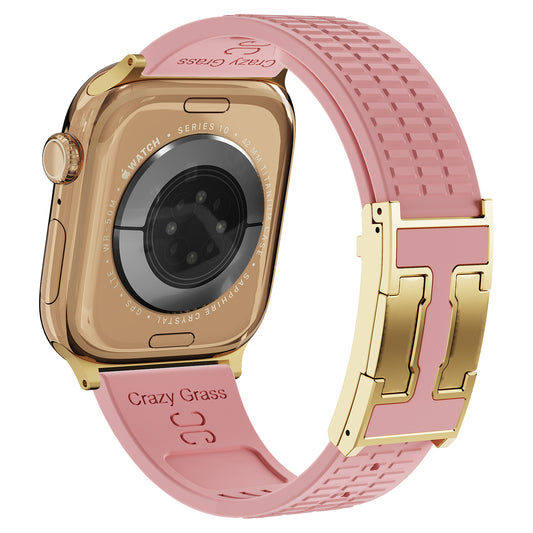 Silicone Magnetic Buckle Strap For Apple Watch