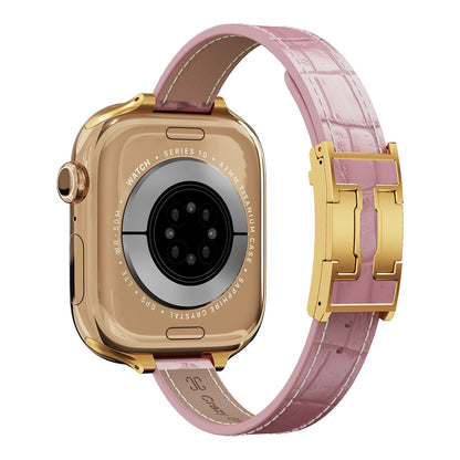 Mini Alligator Leather Strap For Apple Watch