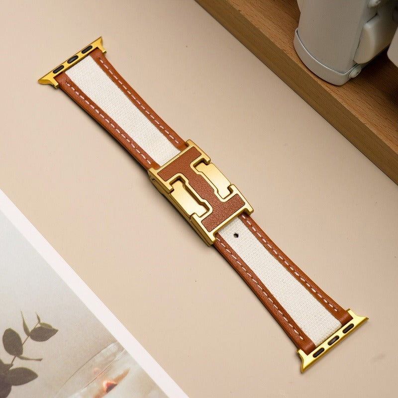 Correa Apple Watch | Bicolor Cuero+Lona