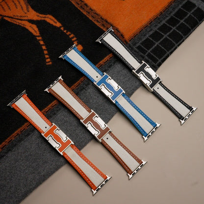 Apple Watch Band | Leather+Canvas Bicolor