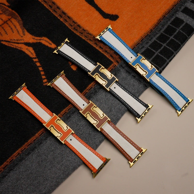 Correa Apple Watch | Bicolor Cuero+Lona