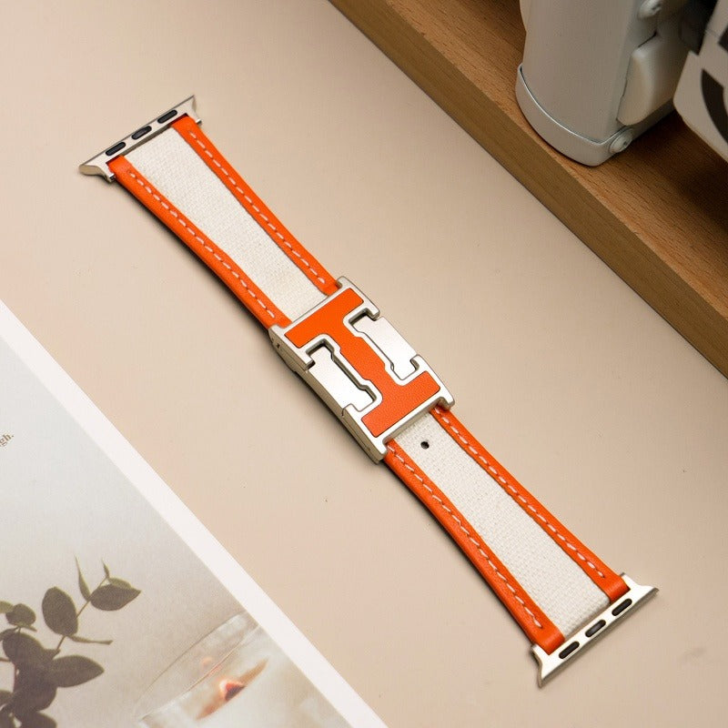 Correa Apple Watch | Bicolor Cuero+Lona
