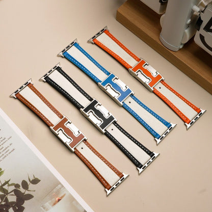 Apple Watch Band | Leather+Canvas Bicolor
