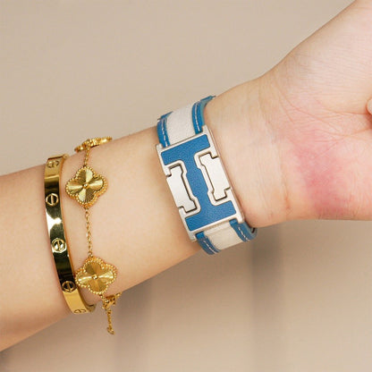 Apple Watch Band | Leather+Canvas Bicolor