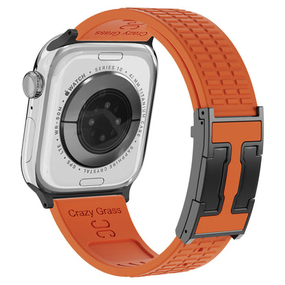 Silicone Magnetic Buckle Strap For Apple Watch