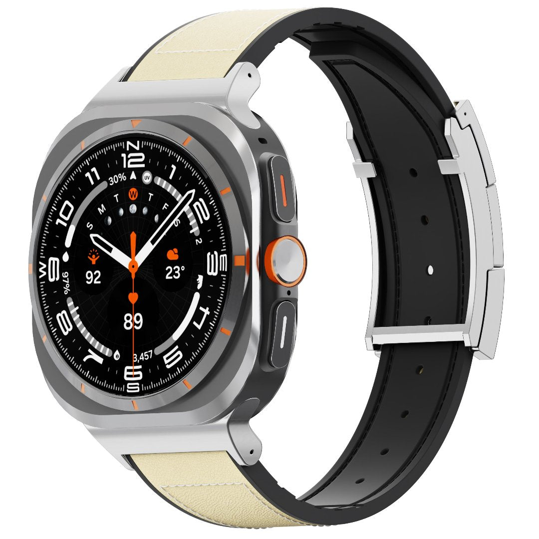 Correa de cuero para reloj festiva para Galaxy Ultra