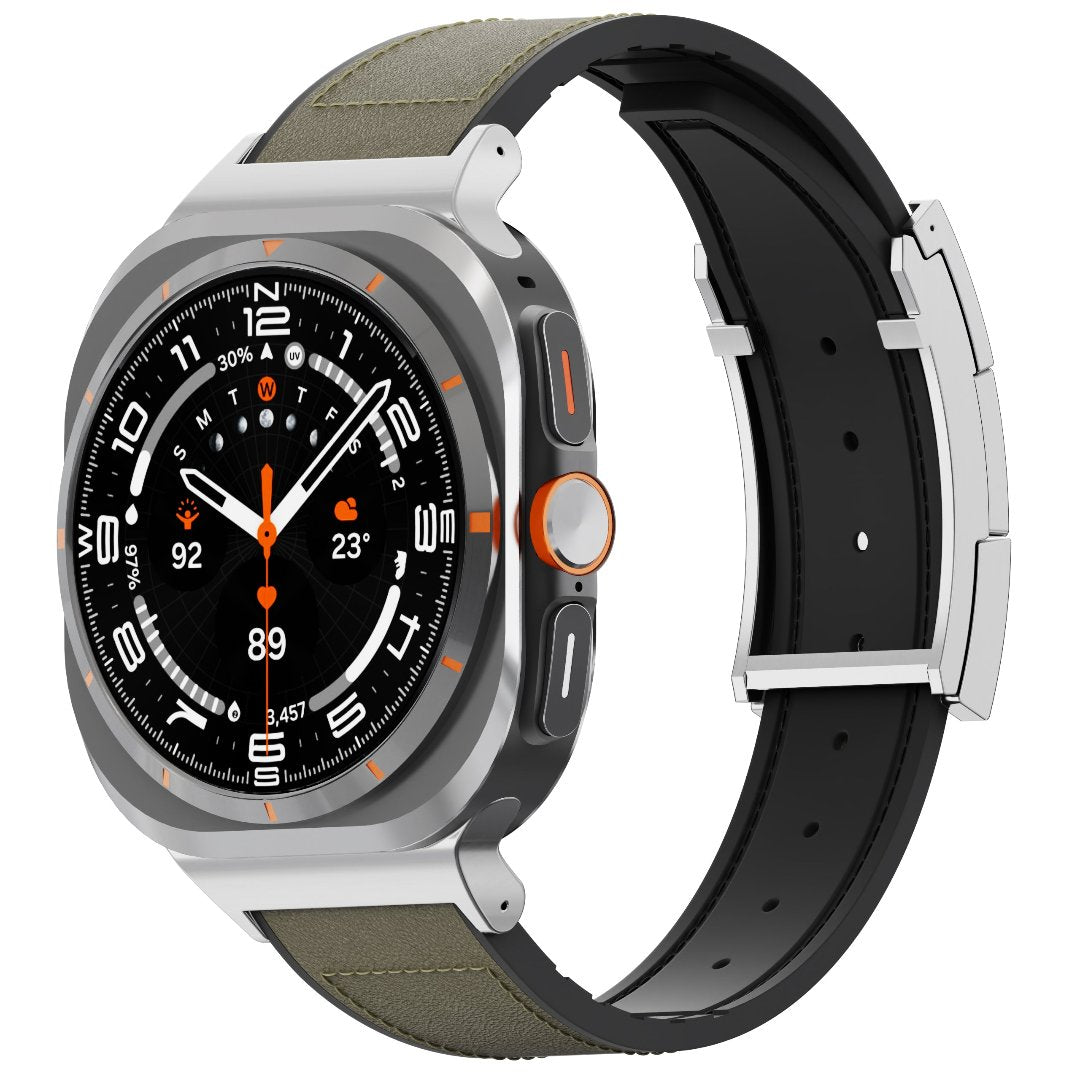 Correa de cuero para reloj festiva para Galaxy Ultra