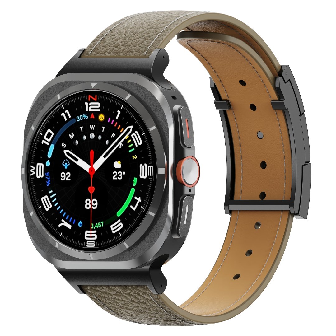 Correa de cuero para reloj festiva para Galaxy Ultra