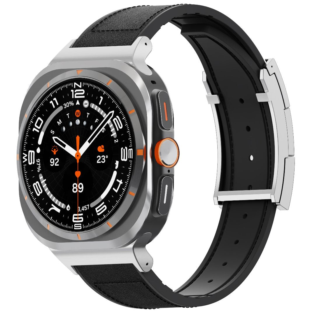 Correa de cuero para reloj festiva para Galaxy Ultra