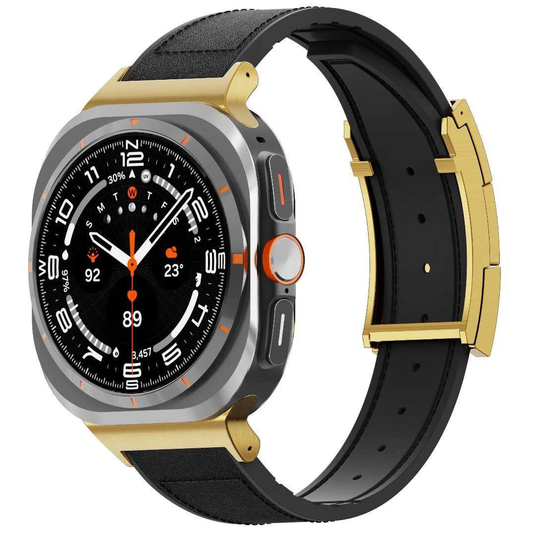 Correa de cuero para reloj festiva para Galaxy Ultra