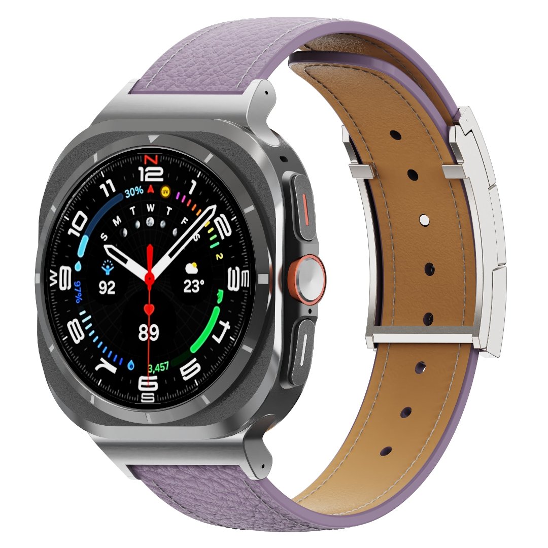 Correa de cuero para reloj festiva para Galaxy Ultra