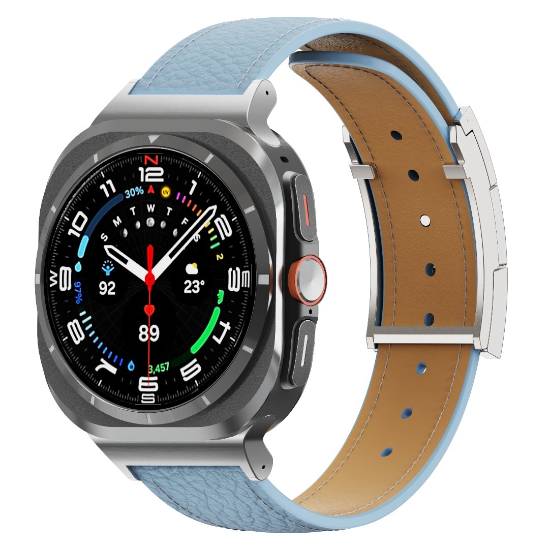 Correa de cuero para reloj festiva para Galaxy Ultra