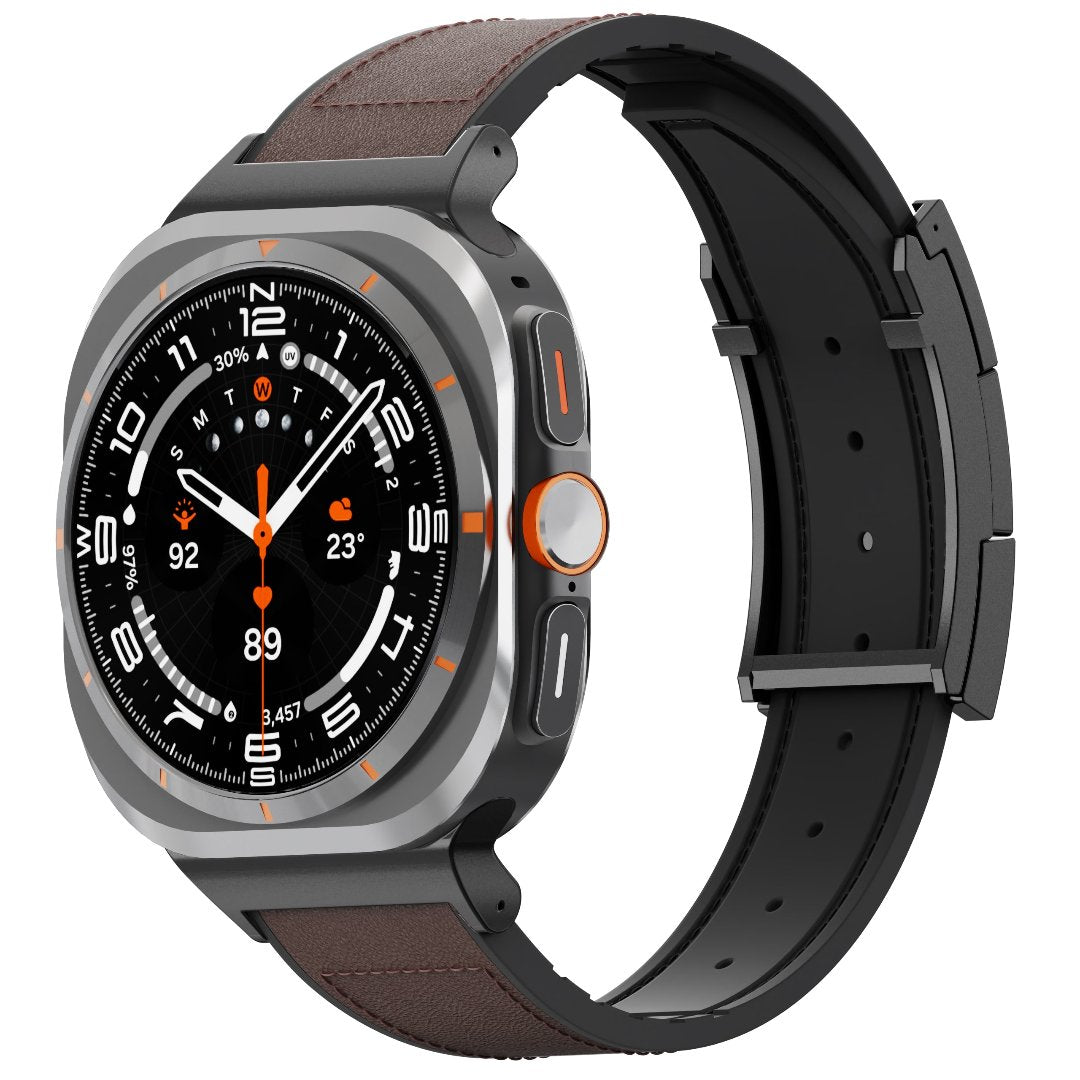 Correa de cuero para reloj festiva para Galaxy Ultra