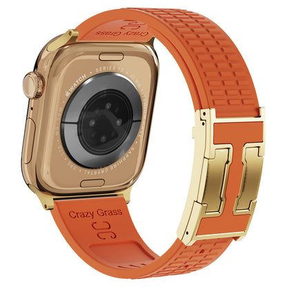 Silicone Magnetic Buckle Strap For Apple Watch