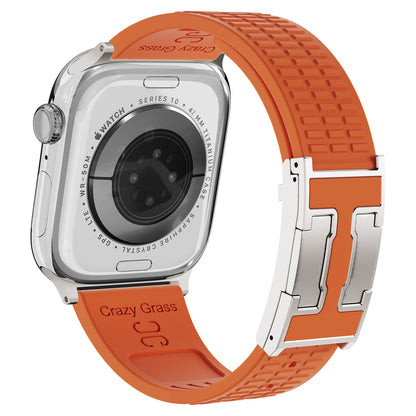 Silicone Magnetic Buckle Strap For Apple Watch