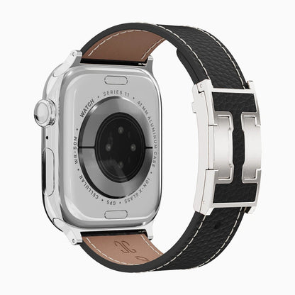Lychee Leather Strap For Apple Watch