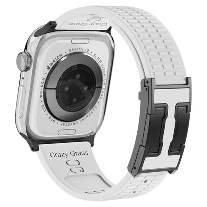 Silicone Magnetic Buckle Strap For Apple Watch